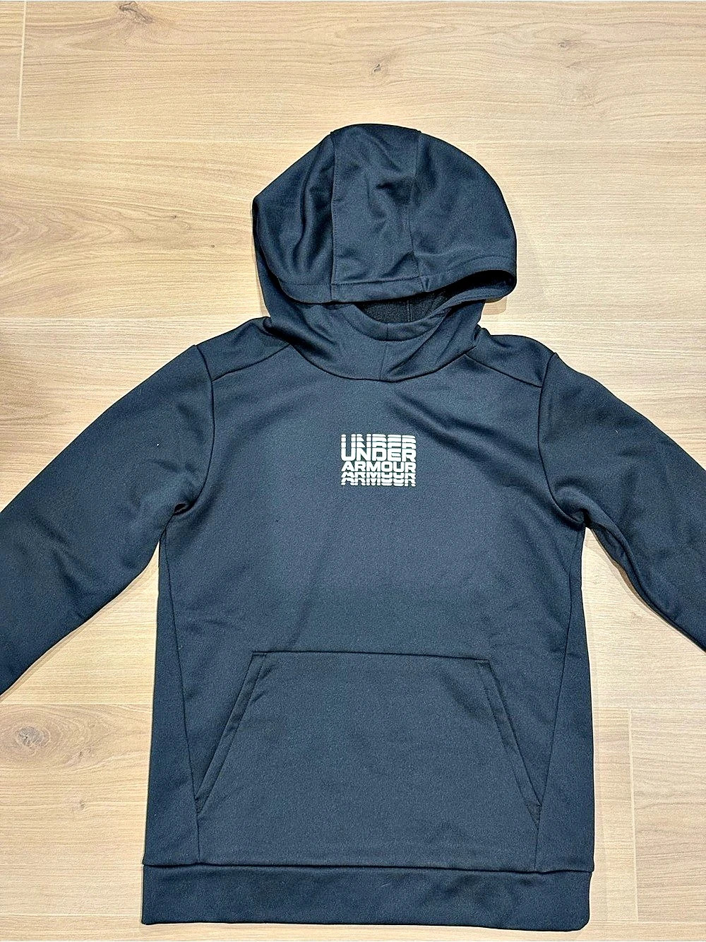 Under Armour Youth Logo Graphic Hoodie Boys Medium Black
